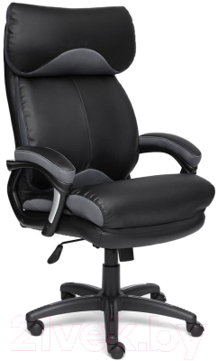 Кресло офисное Tetchair Duke кожзам (черный/серый)