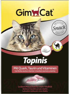 Витамины для животных GimCat Topinis Curd / 409757 (220г)