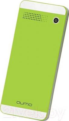 Мобильный телефон Qumo Push 242 Dual (зеленый) - вид сзади
