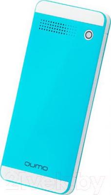 Мобильный телефон Qumo Push 242 Dual  (синий) - вид сзади