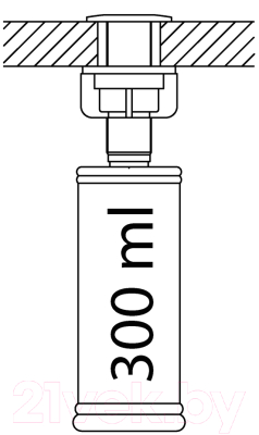Дозатор встраиваемый в мойку Blanco Torre / 512593 (хром)