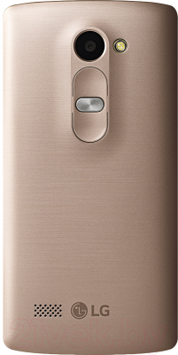 Смартфон LG Y50 Dual Leon / H324 (черно-золотой) - вид сзади