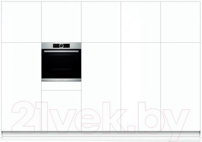 Электрический духовой шкаф Bosch HBG633NS1 - встраивание в кухонный гарнитур