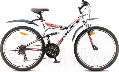 Велосипед STELS Focus V 21 sp (бело-черно-красный)