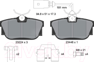 

Тормозные колодки Textar, 2322416