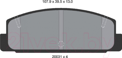 

Тормозные колодки Textar, 2003101