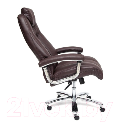 Кресло офисное Tetchair Trust кожзам (коричневый)