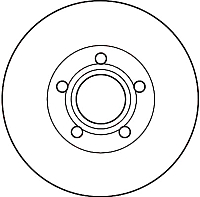 Тормозной диск TRW DF4238 - 