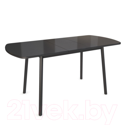Обеденный стол Listvig Винер G 120-152x70 (черный)