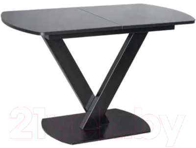 Обеденный стол Listvig Реал 120-152x70 (черный)