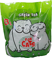 Наполнитель для туалета For Cats Силикагелевый с ароматом зеленого чая / TUZ038 (8л/3.1кг) - 