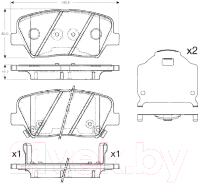 Тормозные колодки TRW GDB3549