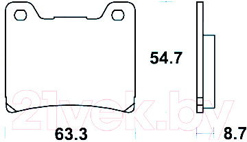 

Тормозные колодки TRW, MCB530SV