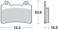 Тормозные колодки TRW MCB559 - 