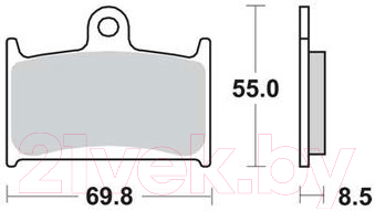 Тормозные колодки TRW MCB595SV