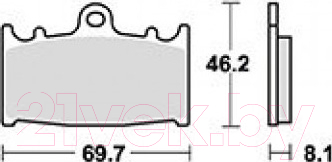 

Тормозные колодки TRW, MCB602SRQ