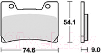 

Тормозные колодки TRW, MCB622SV