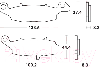 

Тормозные колодки TRW, MCB682SV