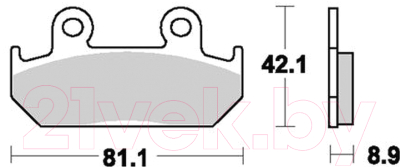 

Тормозные колодки TRW, MCB562SV