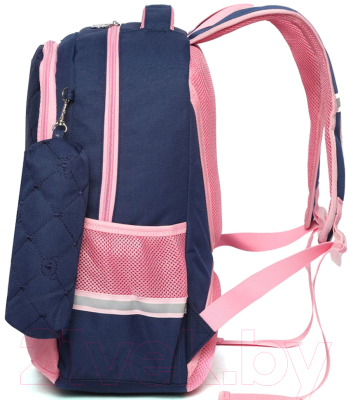 Школьный рюкзак Sun Eight SE-2640 (темно-синий/розовый)