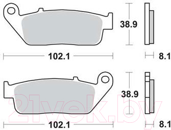 Тормозные колодки TRW MCB598SRM