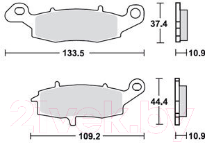 

Тормозные колодки TRW, MCB843SH