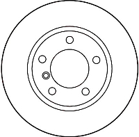 Тормозной диск TRW DF1537 - 