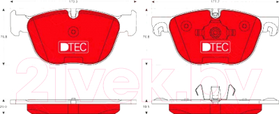 Тормозные колодки TRW GDB1726DTE