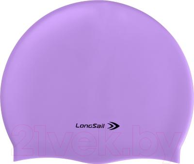 Шапочка для плавания LongSail Силикон (светло-сиреневый)