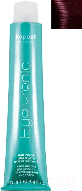 Крем-краска для волос Kapous Hyaluronic Acid с гиалуроновой кислотой 5.66 (светлый коричневый красный интенсивный)