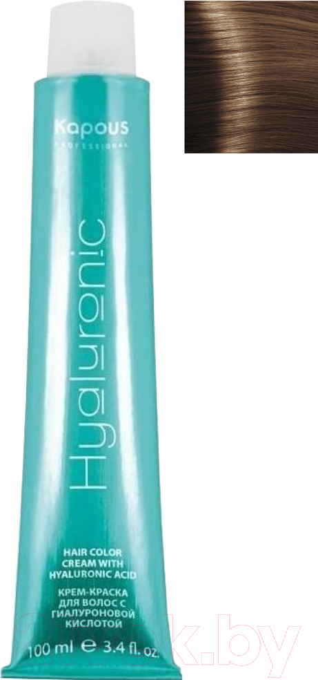 Крем-краска для волос Kapous Hyaluronic Acid с гиалуроновой кислотой 6.3 (темный блондин золотистый)