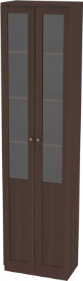 Шкаф с витриной Заречье Луиза ЛЗ-2 (орех вирджиния)
