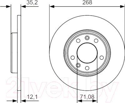 Тормозной диск Bosch 0986479C24