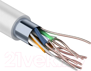 Кабель PROconnect FTP 4PR 24AWG CCA CAT5e / 01-0142-3