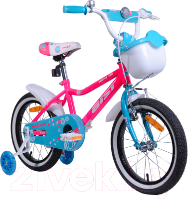 Детский велосипед AIST Wiki 2019 (16, розовый)