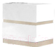 Прикроватная тумба Мебель-КМК Хилтон 2Я 0651.2 (дуб санома/белый глянец) - 