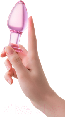Пробка интимная Sexus Glass / 912106 (розовый)