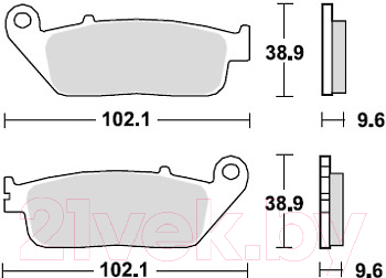 Тормозные колодки TRW MCB677SRQ