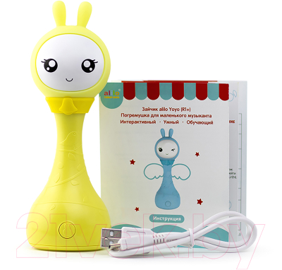 Интерактивная игрушка Alilo Умный зайка R1 Yoyo / 61036 (желтый)