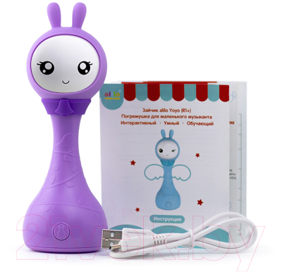 Интерактивная игрушка Alilo Умный зайка R1 Yoyo / 61037 (фиолетовый)