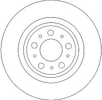 Тормозной диск TRW DF4338 - 