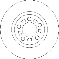 Тормозной диск TRW DF4385 - 