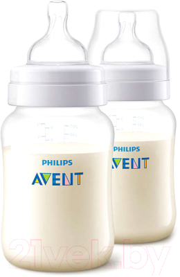 Набор бутылочек для кормления Philips AVENT Anti-colic / SCF813/27 (260мл)