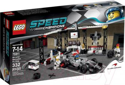 Конструктор Lego Speed Champions Пункт техобслуживания McLaren Mercedes (75911) - упаковка