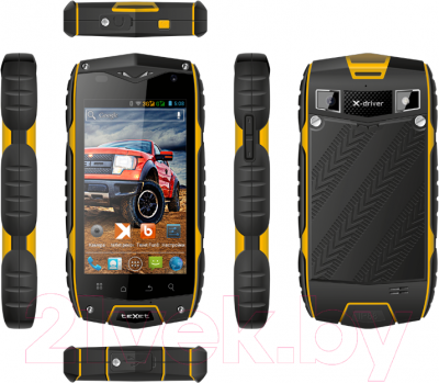 Смартфон Texet X-driver / TM-4104R (черно-желтый + внешний АКБ) - полный обзор панелей