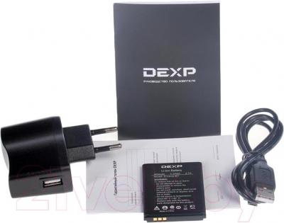 Мобильный телефон DEXP Larus M1 (черный) - комплектация