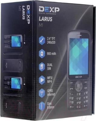 Мобильный телефон DEXP Larus M1 (черный) - упаковка