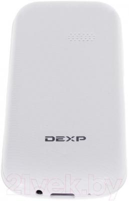 Мобильный телефон DEXP Larus E1 (белый) - вид сзади