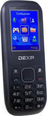 Мобильный телефон DEXP Larus E1 (черный) - общий вид
