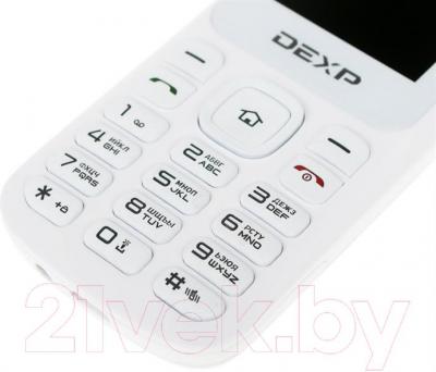 Мобильный телефон DEXP Larus С2 (белый) - кнопки